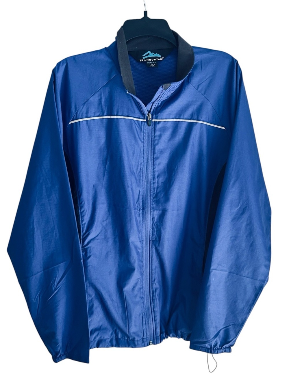 Tri-Mountain Women's Blue Lightweight Windbreaker Jacket